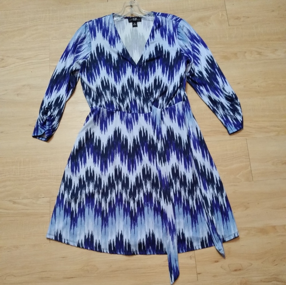AGB faux wrap dress